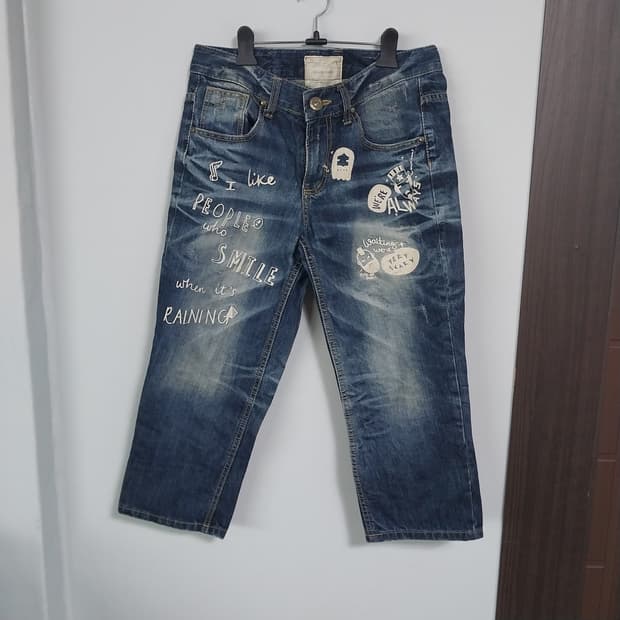 남자31 인치 8부 청바지