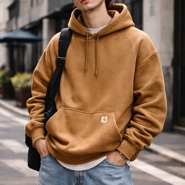 Carhartt 칼하트 브라운 클래식 후드 (카멜 브라운)
