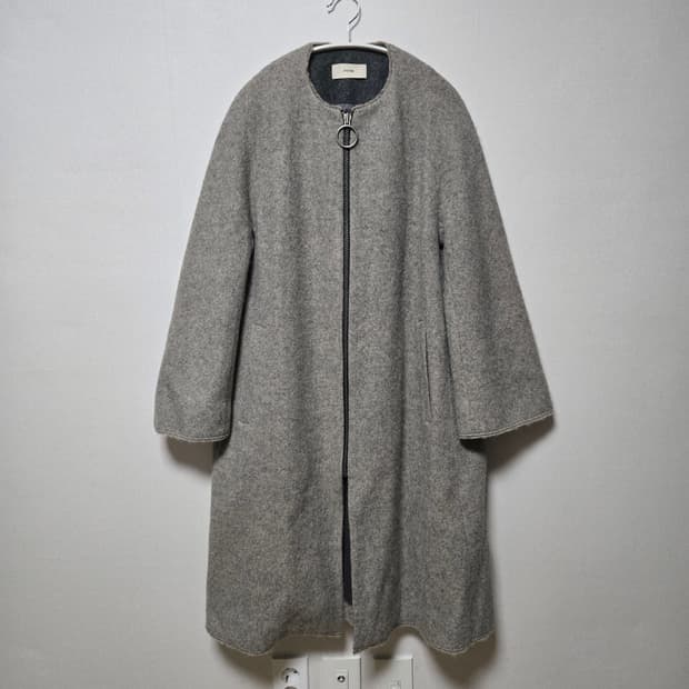 시스템 알파카 집업 코트 / 여성 코트 / 여자 코트 