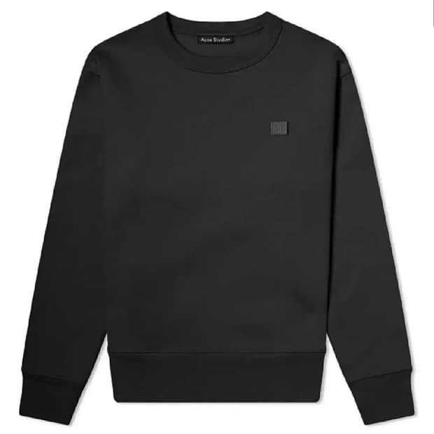 [새상품] 아크네 페어뷰 맨투맨 XS 블랙