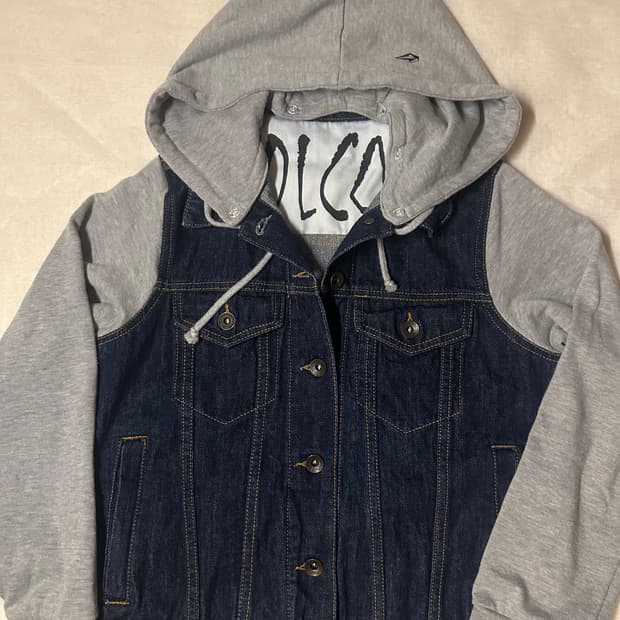 VOLCOM 데님 자켓 후드