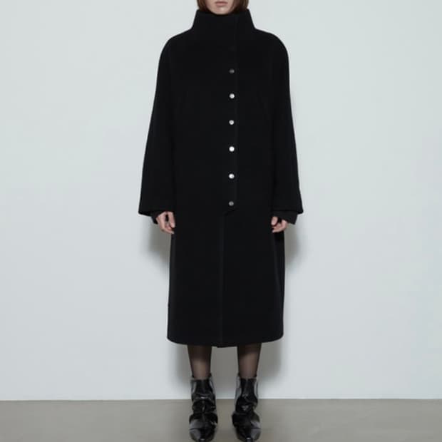 구해요) 쓰리투에이티 snap button wool coat 코트