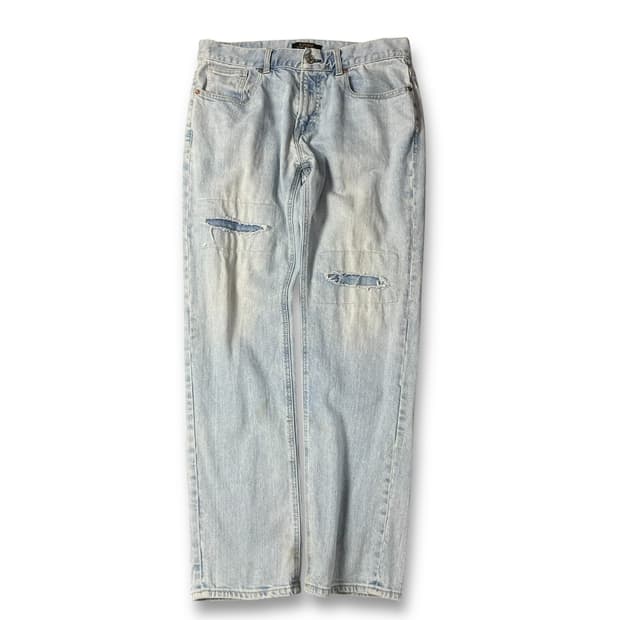(34) 에비수 연청 데미지 슬림핏 데님 팬츠