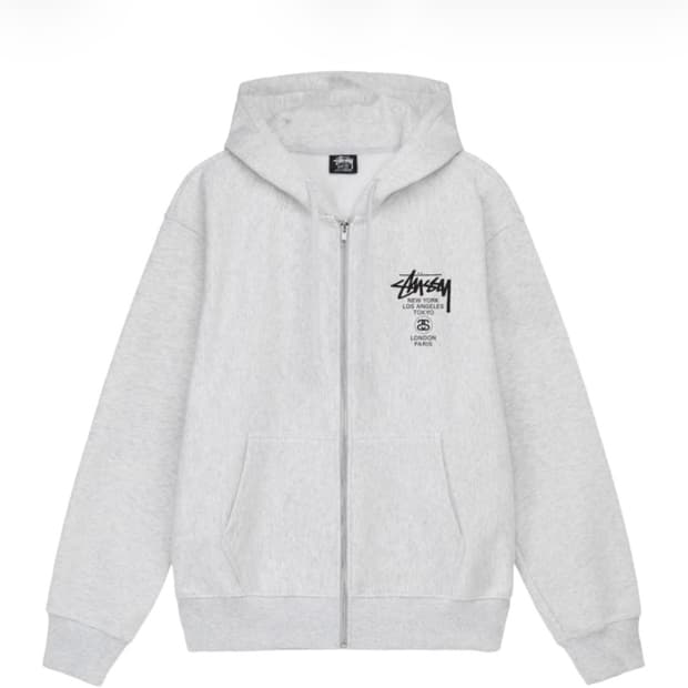 스투시 월드투어 후드집업 M