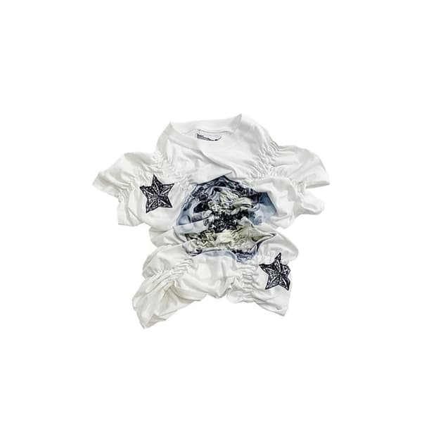 604 service star shirring top