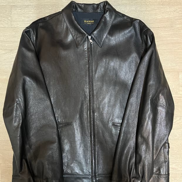 블랙아웃 느린양반 레더 가죽