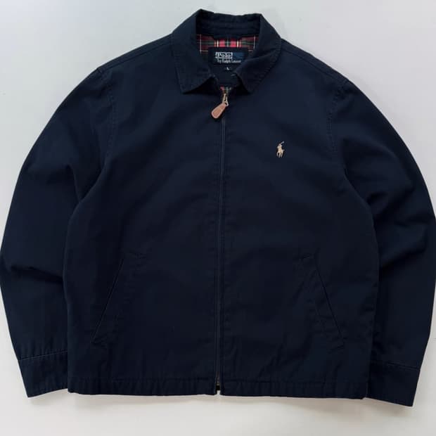 폴로 딥네이비 코튼스윙 블루종자켓