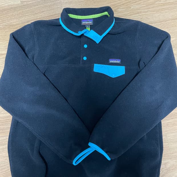 파타고니아 신칠라 블랙 스카이블루 빈티지 우먼 XL