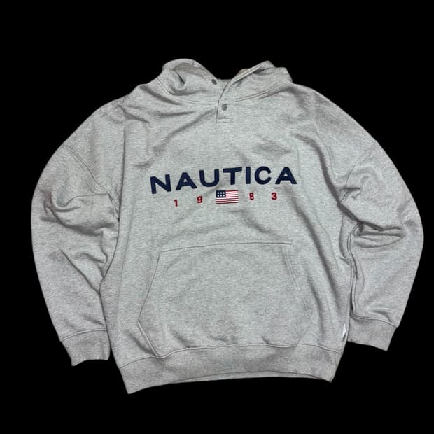 nautica 노티카 83 플래그 후드티
