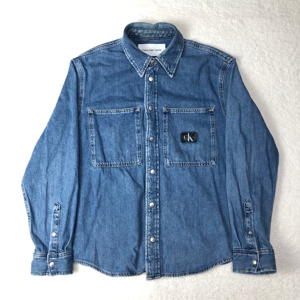 캘빈클라인 데님셔츠