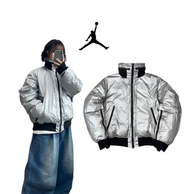 나이키 조던 23엔지니어드 메탈리카 ma-1 덕다운 패딩