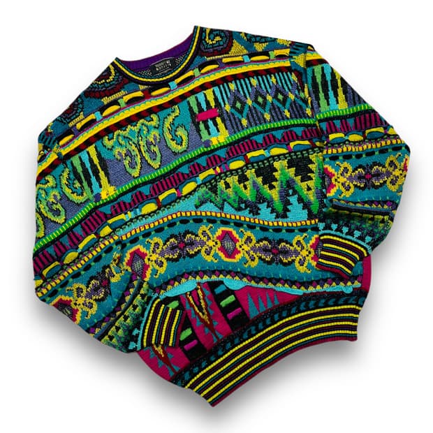 Yoshiyuki Konishi 90s Ethnic cable knit