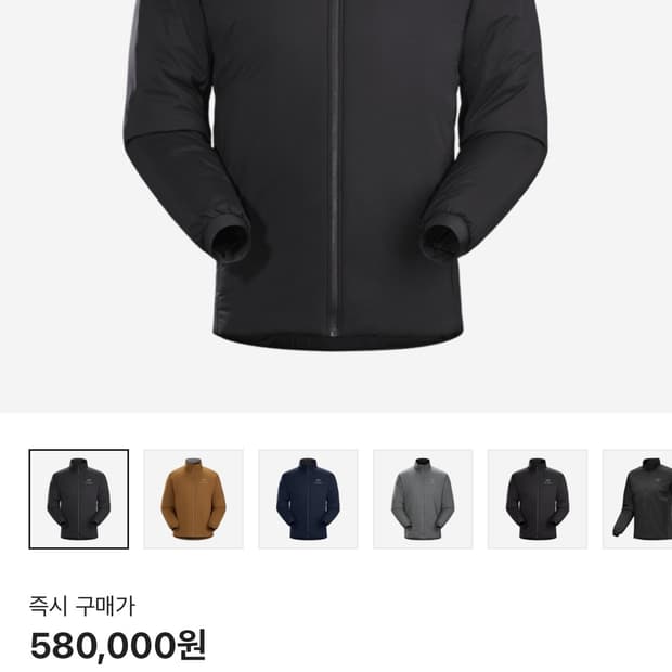 아크테릭스 아톰AR 논후드자켓