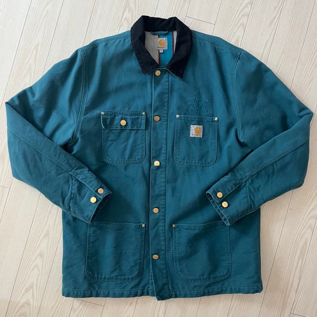 칼하트x스투시 초어자켓 xxl