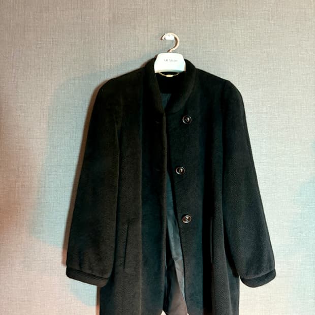 🖤 A.E.G 울 블랙 하프코트 / Japan vintage