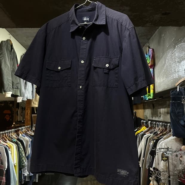 90s stussy 스투시 아카이브 워크 셔츠