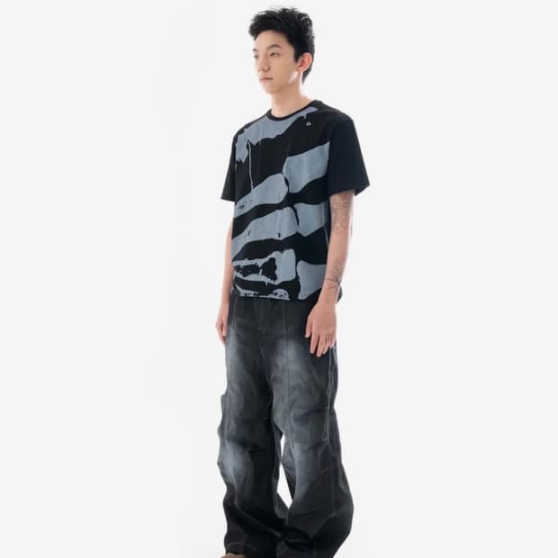 아캄 스프레이드 데님 팬츠