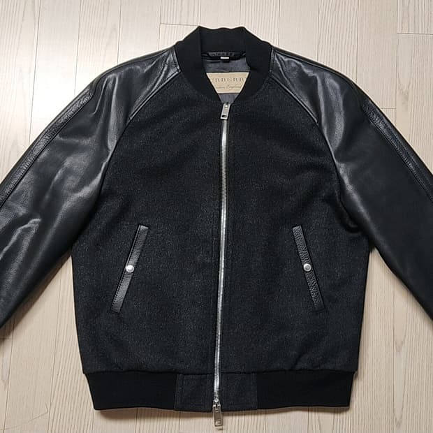 BURBERRY 가죽 울 자켓