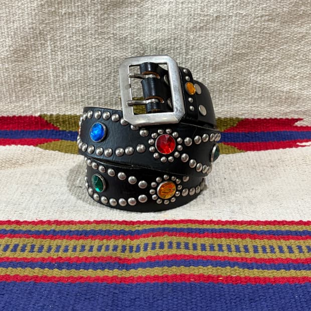 제팬 빈티지 핸드메이드 스터드 개리슨 벨트