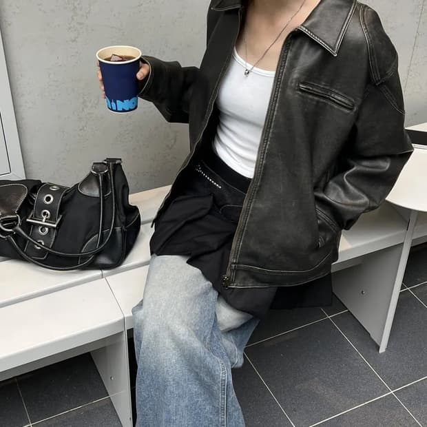 블랙업 레이어드 플리츠스커트