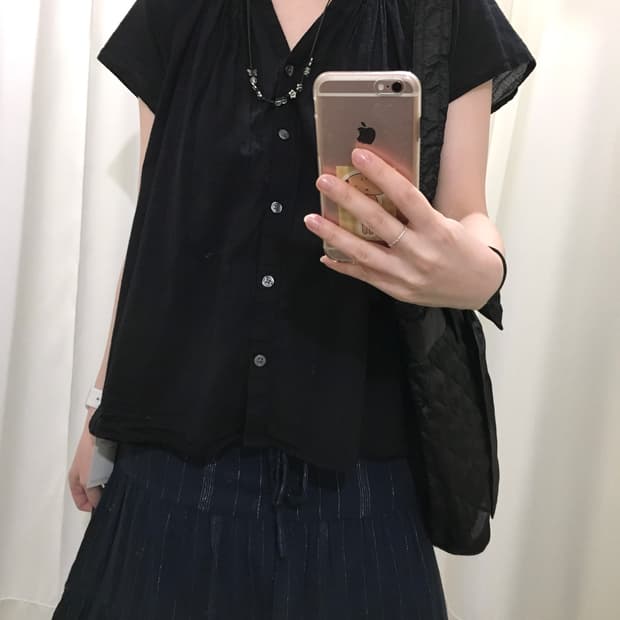 MUJI button blouse