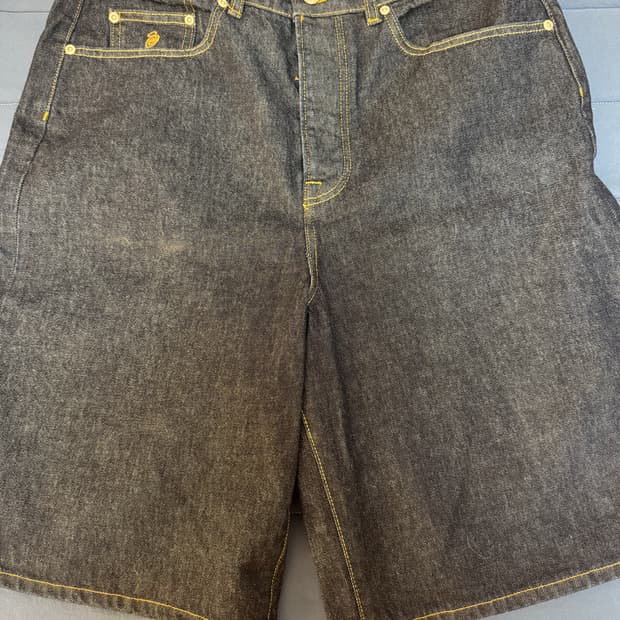 스투시 인디고 버뮤다 팬츠