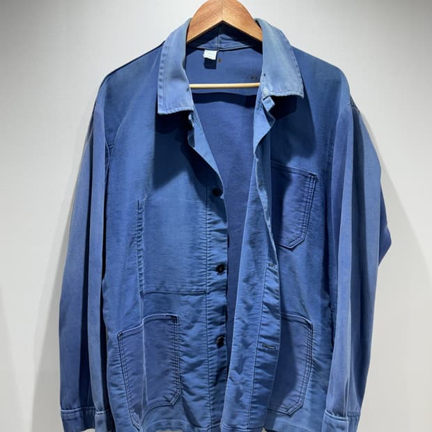 빈티지 몰스킨 프렌치 워크 자켓