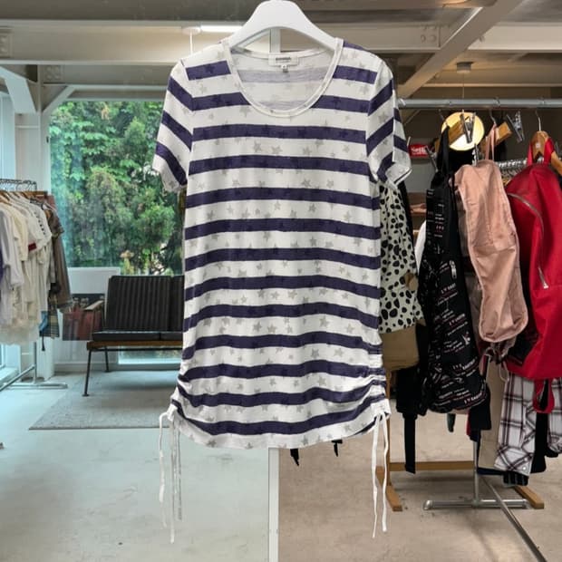 소니아리키엘 별 스트라이프 셔링 티셔츠