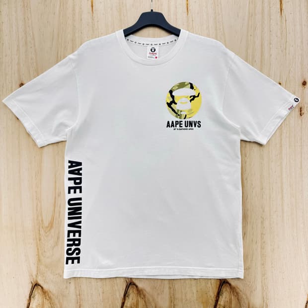 에이프 AAPE UNVS BY A BATHING APE 반팔 L
