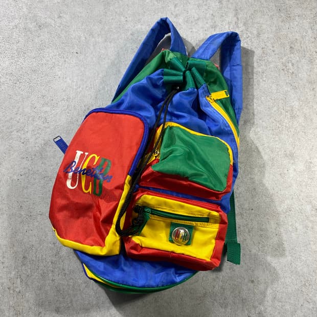 [39*48] 90s Benetton 베네통 나일론 멀티포켓 백팩