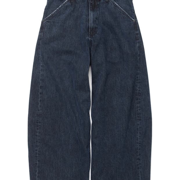 [1] Wide Curve Jeans Dark Blue