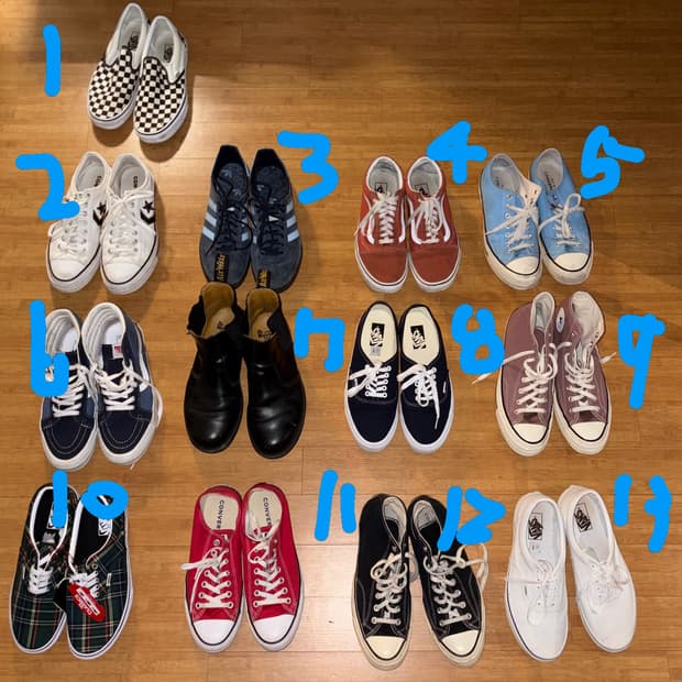 [일괄] 반스 컨버스 아디다스 닥터마틴 (270-280mm)