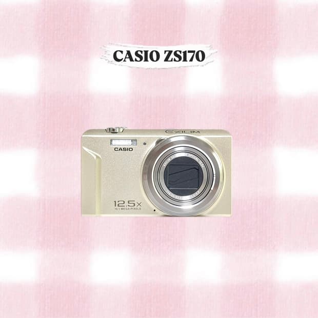 카시오 엑슬림 ZS170 샴페인골드 빈티지디카