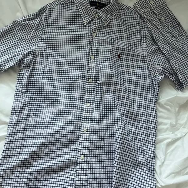 랄프로렌 정품 체크 셔츠