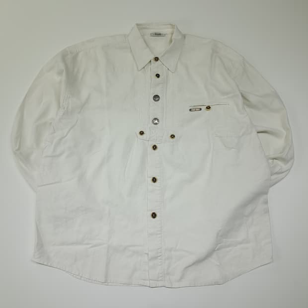 CL669 2XL S&W 00s 린넨 트라흐텐 바바리안 알펜 셔츠