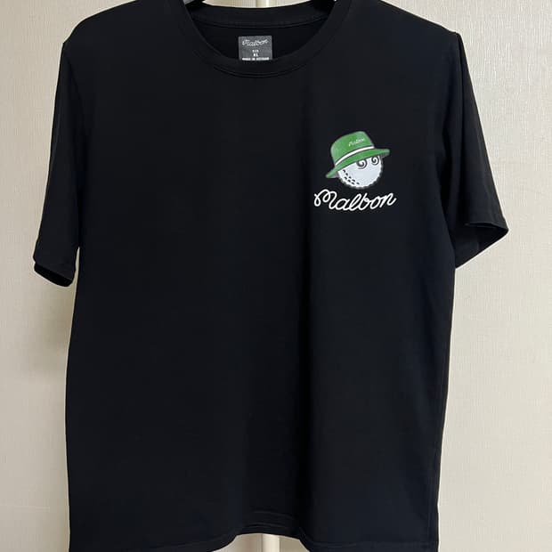 Malbon Golf 버킷 로고 티셔츠 블랙 XL