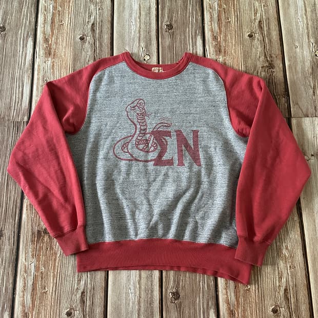 화이츠빌 투톤 프린팅 스웻셔츠 XL사이즈