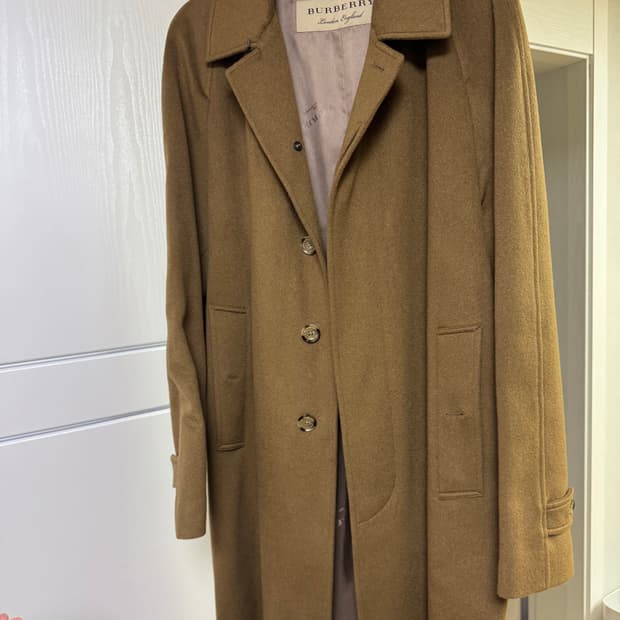 [52] 버버리 캐시미어 100% 카멜 코트