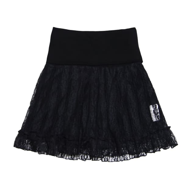 Lace Ruffle Mini skirt
