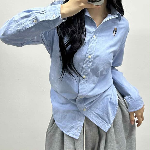 폴로 랄프로렌 폴로 베어 청 셔츠(XL)