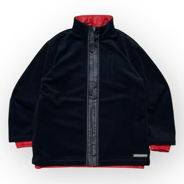 valentino reversible fleece zip