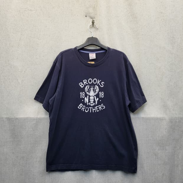 브룩스브라더스 네이비 랍스터 티셔츠