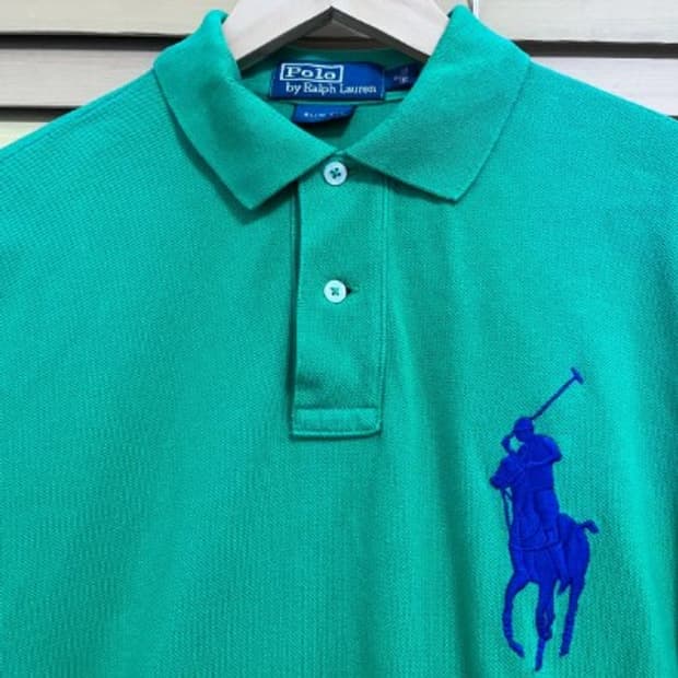 폴로바이랄프로렌 남성 빅포니그린반팔PK티셔츠 M사이즈