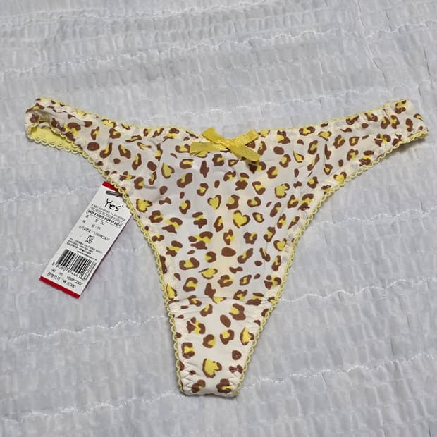 호피 레오파드 레이스 섹시 팬티