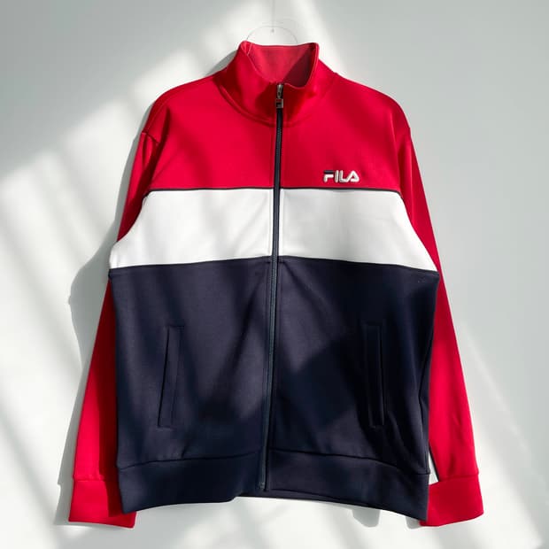 C2 필라 헤리티지 컬러 블록 트랙탑 재킷 105사이즈