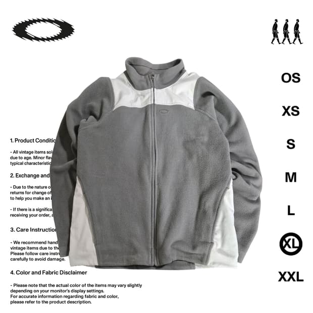 오클리 소프트웨어 00'S 플리스 집업 XL사이즈