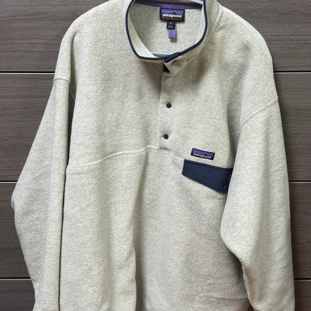 파타고니아 신칠라 스냅티 플리스 풀오버 오트밀 헤더