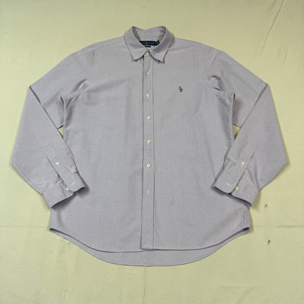 L) 폴로 랄프로렌 클래식핏 옥스포드 셔츠 연보라색