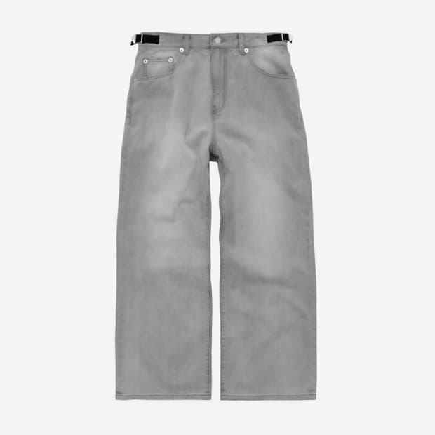 [2] 폴리테루 고시마 데님 팬츠 워시드 그레이 새상품