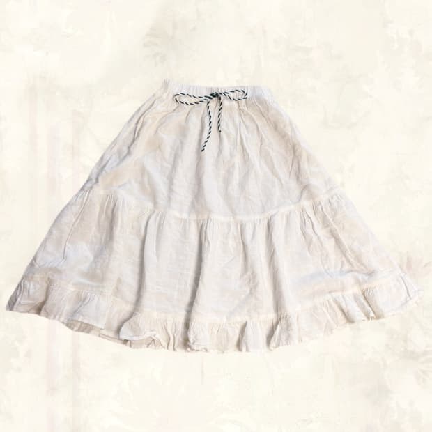 (이체시에눌) 일본 히메갸루 모리걸 핀터깔 캉캉 풀밴딩 스커트 